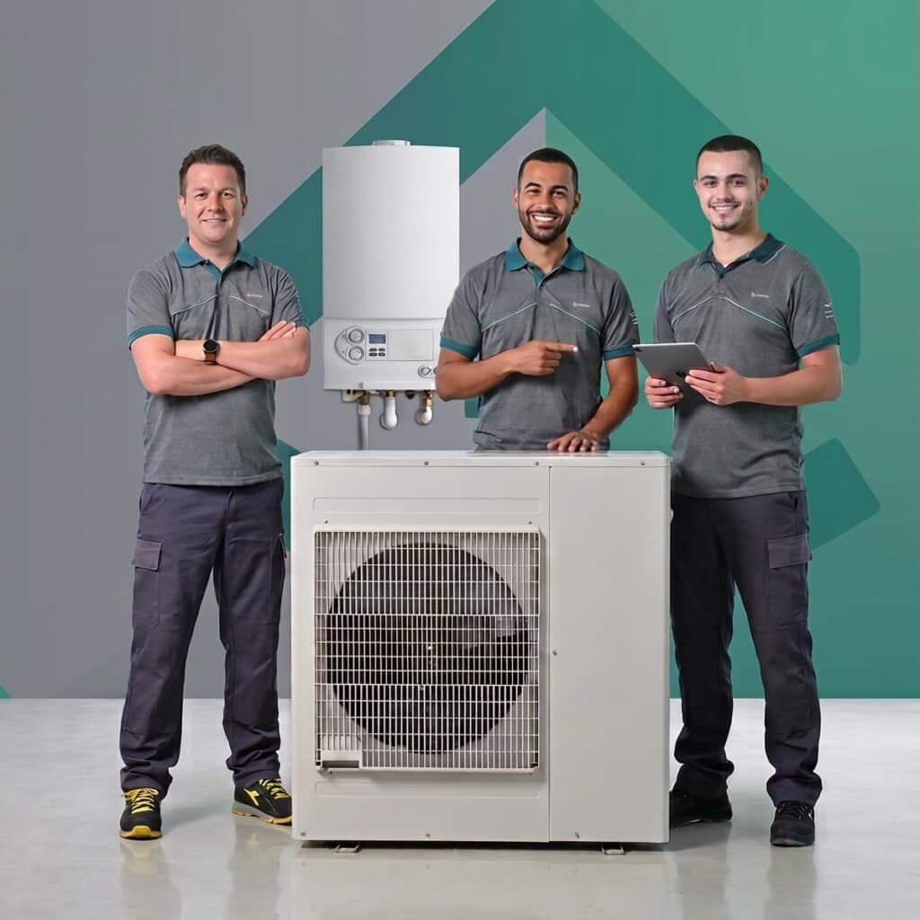 Une équipe de 3 techniciens Résoconfort